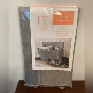 Squared Away NWT Gray Bedside Organizer